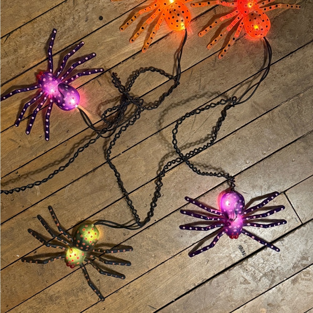 Colorful Spider String Lights